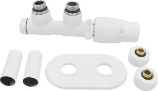 Neuesbad Serie 600 Thermostat- Set für RADIATOR, RIGHT, Weiß, PEX NB1DEAGIAZP11