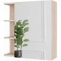 Vicco Badezimmerspiegelschrank Fynn, Sonoma, 62 x 64 cm (1-St)