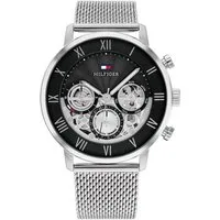 Tommy Hilfiger Multifunktionsuhr LEGEND 1710708, Quarzuhr, Armbanduhr, Herrenuhr, Edelstahlarmband, analog, Tag