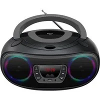 Denver TCL-212BTGR CD-Player (Bluetooth, LED-Beleuchtung in Lautsprechergittern, Bluetooth, USB & AUX, CD/FM, LED-Beleuchtung in Lautsprechergittern, Bluetooth, USB & AUX, CD/FM)