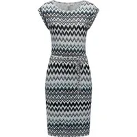 Ragwear Sommerkleid Taggien Print Leichtes, bequemes Midikleid mit Muster