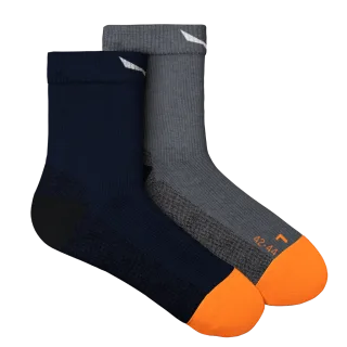 SALEWA - Mountain Trainer Merino Kurze Socken Herren - Blau (Gr.42-44)