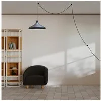 Bamyum Pendelleuchte Champion Pendelleuchte mit Stecker 35 cm, Metall mit 450 cm Kabel, ohne Leuchtmittel