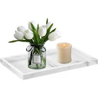 Venkuber Dekotablett Badezimmer Tablett Silikon Ablagetablett (1 St), für Waschbecken, Badewanne & Küche, rutschfestes Aufbewahrungstablett