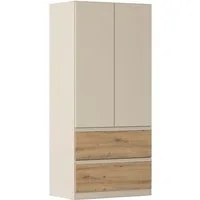 rauch Drehtürenschrank Kleiderschrank Schrank Garderobe COSTA in den Breiten 91/136/181 cm (in 3 Ausstattungen BASIC/CLASSIC/PREMIUM) viel Platz, grifflose Front und Push-to-Open Funktion MADE IN GERMANY