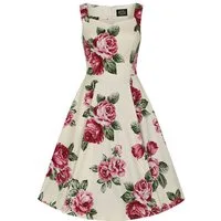 Hearts & Roses London A-Linien-Kleid Frances Floral Retro Vintage Rosen 50er