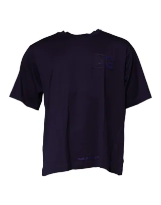 Prägung Logo T-Shirt mit kurzen Ärmeln