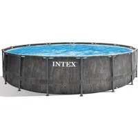 Intex Framepool Set "Prism Greywood" inkl. Kartuschenfilteranlage