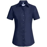 GREIFF Kurzarmbluse Greiff Corporate Wear BASIC Damen Businessbluse OEKO TEX® Marine