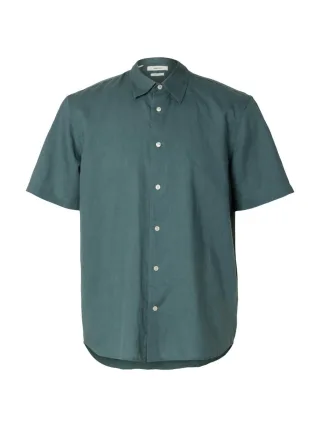 Selected - Leinenhemd - Slhregclay grün - Gr. - XXL