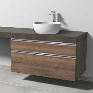 Sanipa Waschtischunterbau mit Auszügen 2morrow (L2313) 510x1000x520 Eiche-Tabak L231350