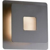 FISCHER & HONSEL LED Wandleuchte HENNES, 1-flammig, Schwarz, Metall, 18 x 18 cm, LED fest integriert, Warmweiß