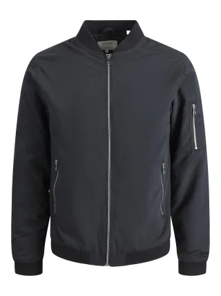 JACK&JONES - JJERUSH BOMBER NOOS Black - Gr. - L