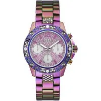 Guess Multifunktionsuhr MAJESTY GW0771L4, Quarzuhr, Armbanduhr, Damenuhr, Datum, Edelstahlarmband