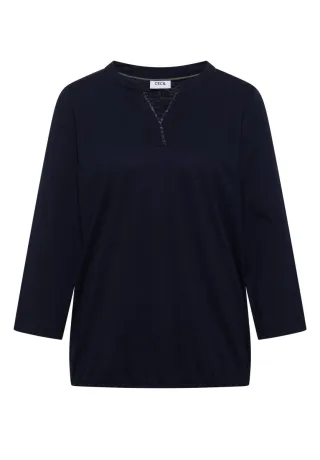 CECIL - Shirt mit 3/4-Arm blau - Gr. - S