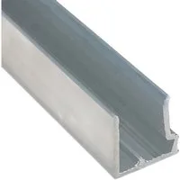 HT-Kunststoffe Abschlussprofil Alu-Abschlusprofil für 10mm Stegplatten -105cm U-Profil mit Tropfkante (1-St), Tropfkante