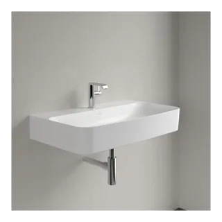 Villeroy und Boch Finion Waschtisch 416881RW 800 x 470 x 165 mm, ohne Überlauf, Stone White CeramicPlus
