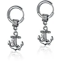 Firetti Paar Creolen Schmuck Geschenk Anker, Einhänger abnehmbar