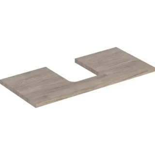 Geberit ONE Waschtisch-Platte, Ausschnitt mittig, für Aufsatzwaschtisch Schalenform 505274006