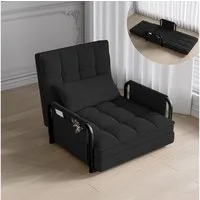 Furnishings Home Schlafsofa Loungesessel Schlafsessel 2 in 1, inkl. Kissen, Sehr gut geeignet für Schlafzimmer und Wohnzimmer 1 Teile, mit Bettfunktion, Sofabett, 82x180 cm, Samt