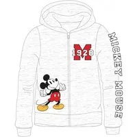 EplusM Collegejacke Mickey Maus Jacke mit Kapuze, grau, Größen 98 bis 128