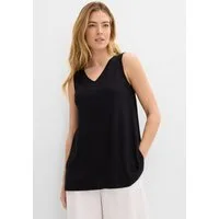 bonprix Longtop A-Linie, V-Ausschnitt, aus Viskose und Elasthan