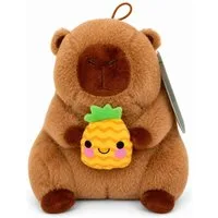 soma Kuscheltier Capybara Plüschtier 20cm Frucht Ananas Kuscheltier Kind Geschenk (Set, 1-St., Geschenk-Set), Detailreiches Design mit kompakter Form und Aufhängeschlaufe