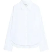CLOSED Blusenshirt weiß,Casual,Bio-Baumwolle,Unifarben,Hemdblusenkragen,Lang,Relaxed Fit