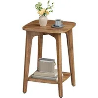 VASAGLE Beistelltisch, rund, mit unterer Ablage, modern, 40 x 50 cm