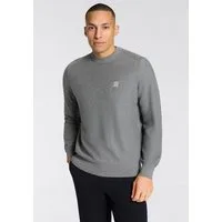 BOSS ORANGE Strickpullover Anion Rundhalsausschnitt, Regular Fit, BOSS-Label