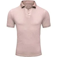 Amaci&Sons Poloshirt DE PERE Poloshirt Herren Verwaschenes Kurzarm Polo Hemd Regular Fit