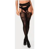 petite fleur gold Ouvert Strumpfhose mit eingearbeitetetem Strapsgürtel