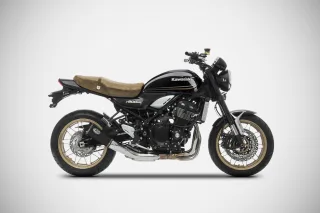 Sport Auspuff ZARD Slip-On Edelstahl BLACK für Kawasaki Z 900 RS Bj. 2018-2020 EURO4 eintragungsfrei