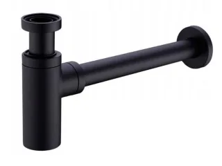 Design-Flaschensiphon, rund, schwarz matt DFSR-BM