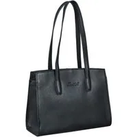Benthill Henkeltasche Damen Echt Leder Henkeltasche Vintage Schultertasche Frauen Handtasche, Reißverschlussfach