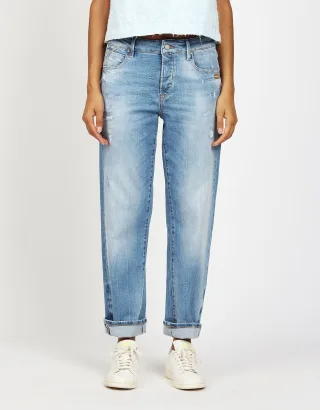 GANG Damen Jeans 94THELMA - comfort straight fit Jeans bright vint blue