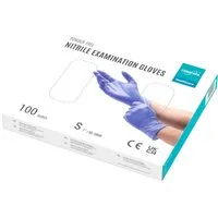 EUROPAPA Nitril-Handschuhe Medical Einmalhandschuhe Untersuchungshandschuhe (100 Stück, puderfrei ohne Latex, Gummihandschuhe) unsteril latexfrei disposible gloves