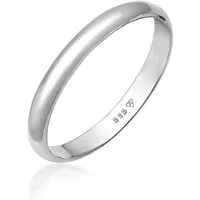 Elli Premium Partnerring Bandring Ehering 585 Weißgold