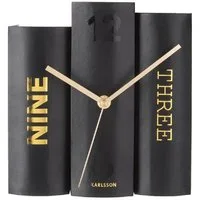 Karlsson Uhr Tischuhr Book Schwarz