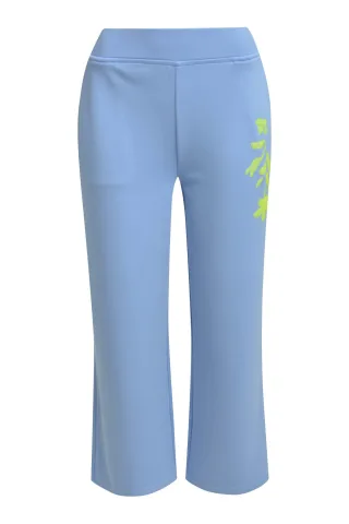 Milano Italy - culotte w elastic waist, french pockets + AW light blue - Gr. - XL