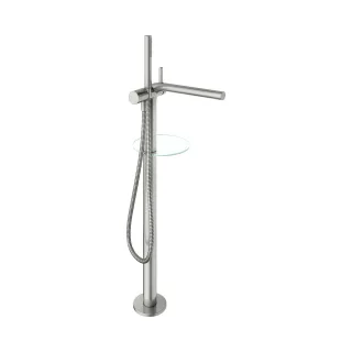 Keuco Wannenarmatur Edition 400 51527, freistehende Montage, Edelstahl-finish, 51527060100 51527060100