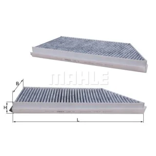 Mahle Aktivkohle-Innenraumfilter Peugeot 206 206+ LAK57