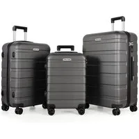 TAN.TOMI Handgepäckkoffer S/M/L/Set Koffer Hartschale Leicht Reisekoffer ABS Geräumig Haltbar, Trolley Handgepäck Große Kapazität