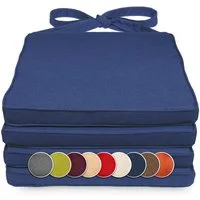 sunnypillow Stuhlkissen 4er Set Stuhlkissen 40 x 45 x 5cm