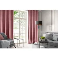Design91 Vorhang Samtvorhänge 140x250 cm (1 St), Ösen, blickdicht, Samt, Wohnzimmer