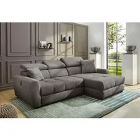 Jockenhöfer Gruppe Ecksofa Move, L-Form, B: 270cm, mit 60 cm elektrischer Sitztiefenverstellung, 140kg Belastbarkeit je Sitz, Kopfteilverstellung & USB-Anschluss