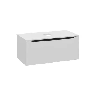 VitrA New Integra Square Waschtischunterschrank (Aufsatzwaschtisch) mit 1 Vollauszug 100 Matt,80288 80288