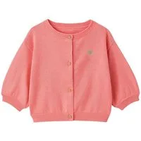 vertbaudet Strickjacke Baby Cardigan mit Herzstickerei BASIC