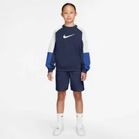 Nike Sportswear Trainingsanzug K NSW SHORTS TRACKSUIT CREW (2-tlg), mit innen angerautem Strickmaterial, schweißableitend