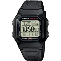 CASIO TIMELESS COLLECTION Chronograph W-800H-1AVES, Quarzuhr, Armbanduhr, Herrenuhr, Digitaluhr, Kalender, Stoppfunktion